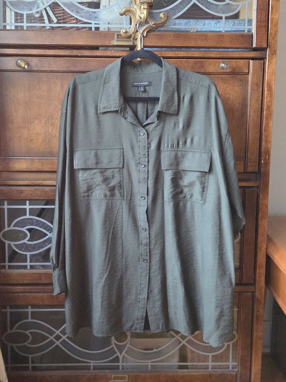 Beautiful Khaki Tunic Banana Republic XL
